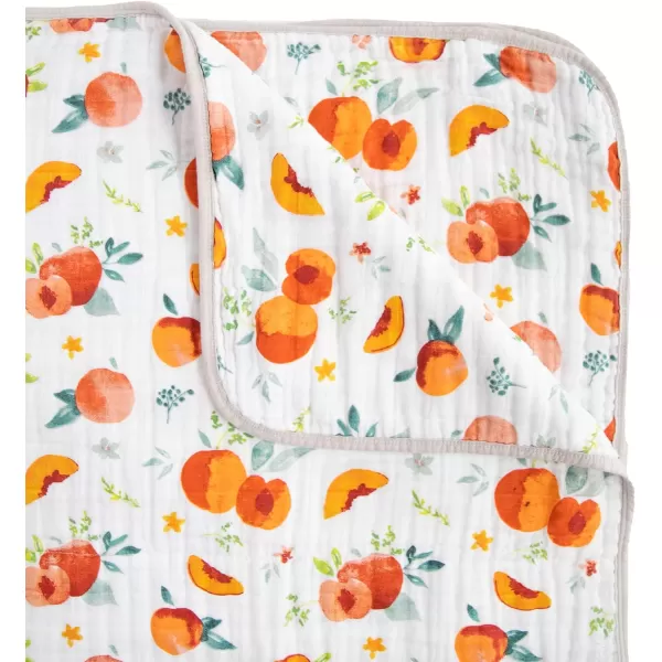 imageLittle Unicorn  Watercolor Roses Cotton Muslin Quilt Blanket  100 Cotton  Super Soft  Babies and Toddlers  Large 47 x 47  Machine Washable47x47 Georgia Peach