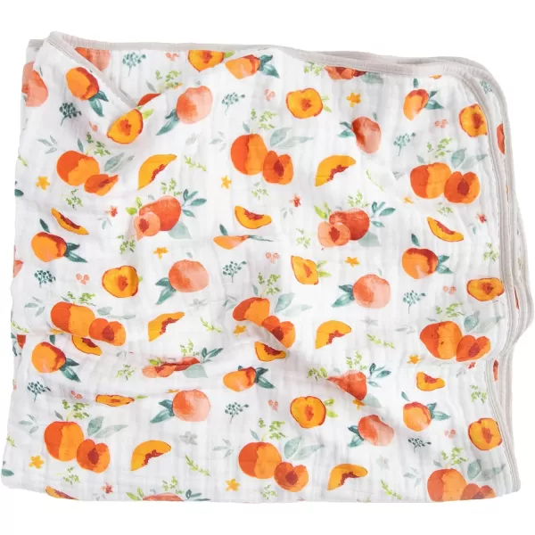 imageLittle Unicorn  Watercolor Roses Cotton Muslin Quilt Blanket  100 Cotton  Super Soft  Babies and Toddlers  Large 47 x 47  Machine Washable47x47 Georgia Peach