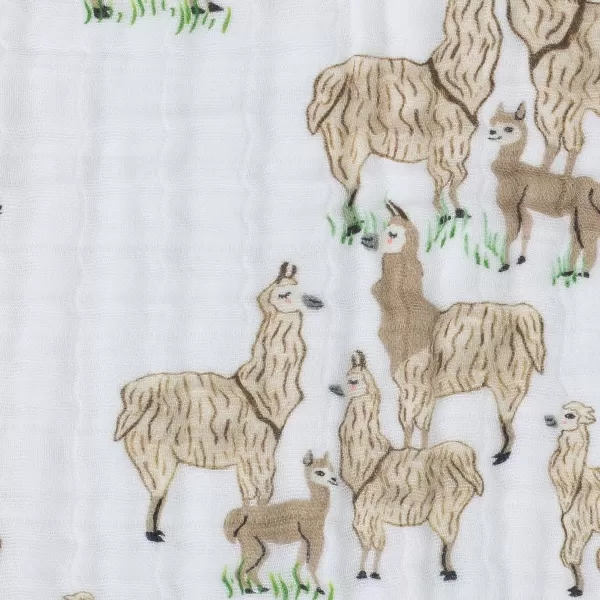 imageLittle Unicorn  Watercolor Roses Cotton Muslin Quilt Blanket  100 Cotton  Super Soft  Babies and Toddlers  Large 47 x 47  Machine Washable47x47 Llama Llama