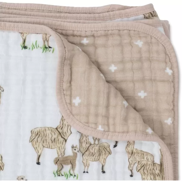 imageLittle Unicorn  Watercolor Roses Cotton Muslin Quilt Blanket  100 Cotton  Super Soft  Babies and Toddlers  Large 47 x 47  Machine Washable47x47 Llama Llama