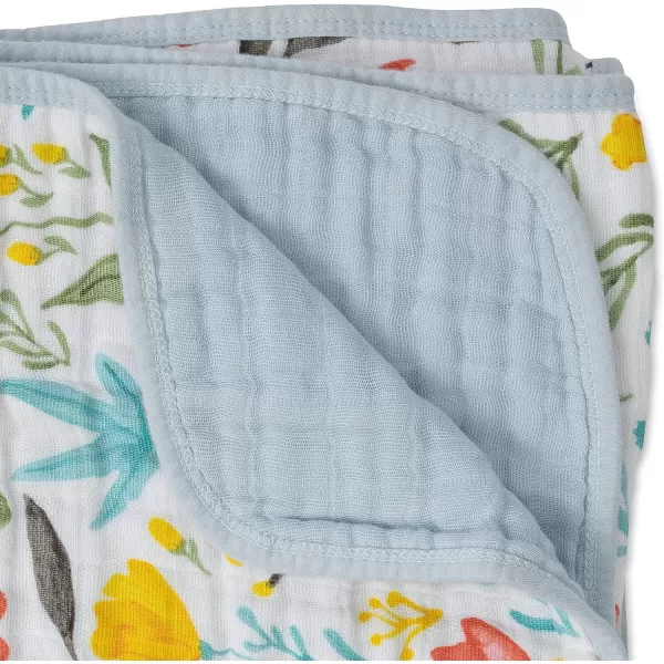 imageLittle Unicorn  Watercolor Roses Cotton Muslin Quilt Blanket  100 Cotton  Super Soft  Babies and Toddlers  Large 47 x 47  Machine Washable47x47 Meadow