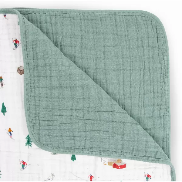 imageLittle Unicorn  Watercolor Roses Cotton Muslin Quilt Blanket  100 Cotton  Super Soft  Babies and Toddlers  Large 47 x 47  Machine Washable47x47 Powder Party
