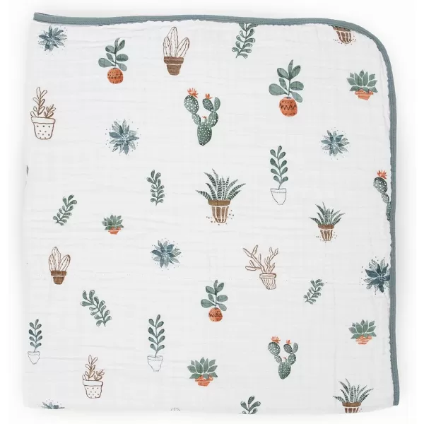 imageLittle Unicorn  Watercolor Roses Cotton Muslin Quilt Blanket  100 Cotton  Super Soft  Babies and Toddlers  Large 47 x 47  Machine Washable47x47 Prickle Pots