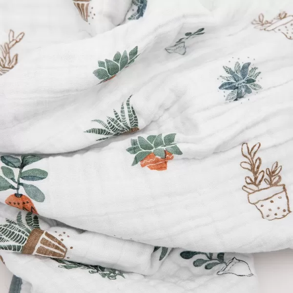 imageLittle Unicorn  Watercolor Roses Cotton Muslin Quilt Blanket  100 Cotton  Super Soft  Babies and Toddlers  Large 47 x 47  Machine Washable47x47 Prickle Pots