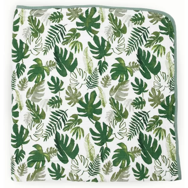 imageLittle Unicorn  Watercolor Roses Cotton Muslin Quilt Blanket  100 Cotton  Super Soft  Babies and Toddlers  Large 47 x 47  Machine Washable47x47 Tropical Leaf