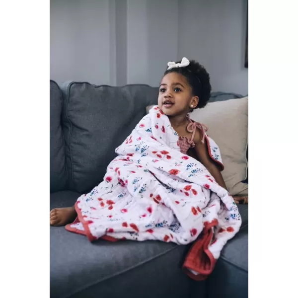 imageLittle Unicorn  Watercolor Roses Cotton Muslin Quilt Blanket  100 Cotton  Super Soft  Babies and Toddlers  Large 47 x 47  Machine Washable47x47 Wild Mums