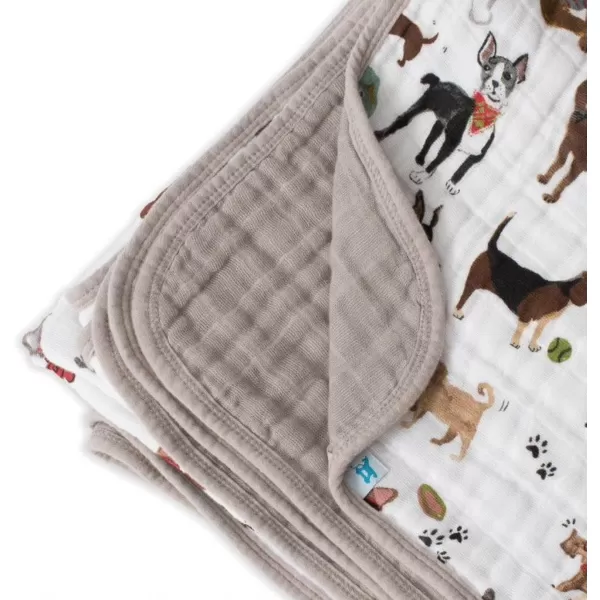 imageLittle Unicorn  Watercolor Roses Cotton Muslin Quilt Blanket  100 Cotton  Super Soft  Babies and Toddlers  Large 47 x 47  Machine Washable47x47 Woof