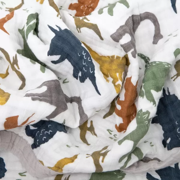 imageLittle Unicorn  Watercolor Roses Cotton Muslin Quilt Blanket  100 Cotton  Super Soft  Babies and Toddlers  Large 47 x 47  Machine Washable60 x 72 Dino Friends