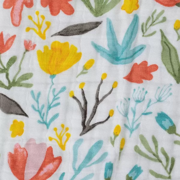 imageLittle Unicorn  Watercolor Roses Cotton Muslin Quilt Blanket  100 Cotton  Super Soft  Babies and Toddlers  Large 47 x 47  Machine Washable60 x 72 Meadow