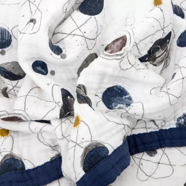 imageLittle Unicorn  Watercolor Roses Cotton Muslin Quilt Blanket  100 Cotton  Super Soft  Babies and Toddlers  Large 47 x 47  Machine Washable60 x 72 Planetary