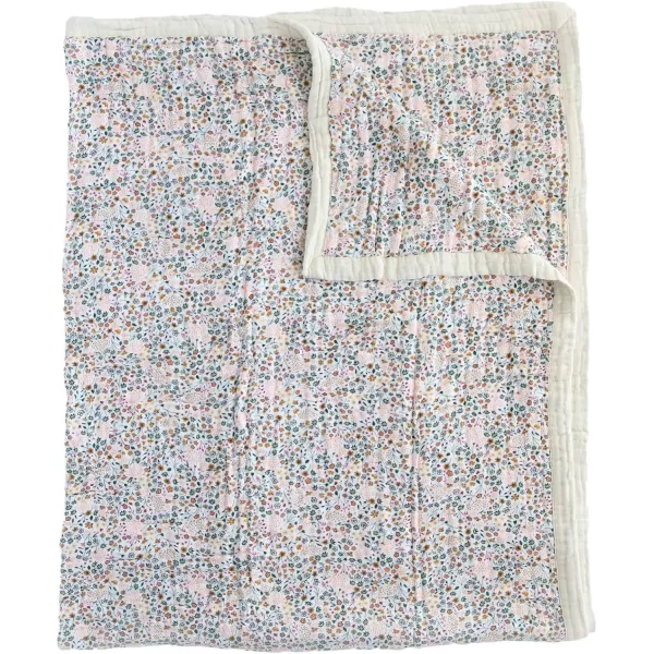 imageLittle Unicorn  Watercolor Roses Cotton Muslin Quilt Blanket  100 Cotton  Super Soft  Babies and Toddlers  Large 47 x 47  Machine Washable60 x 72 Pressed Petals