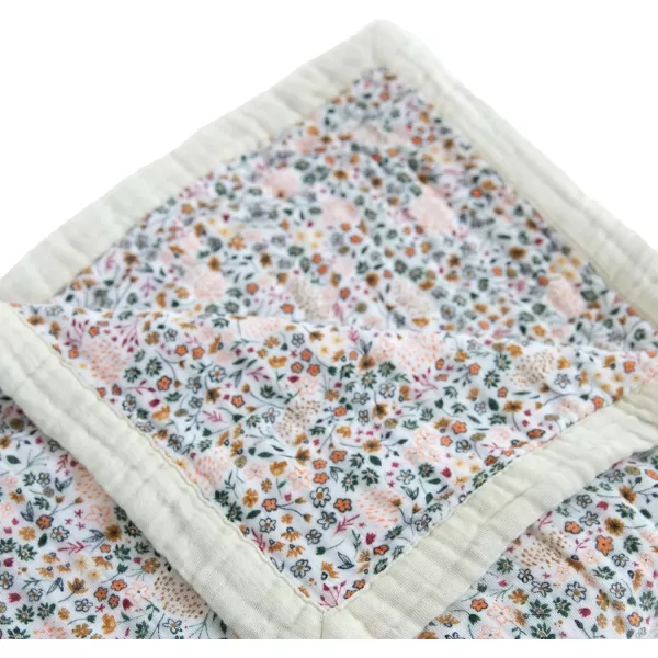 imageLittle Unicorn  Watercolor Roses Cotton Muslin Quilt Blanket  100 Cotton  Super Soft  Babies and Toddlers  Large 47 x 47  Machine Washable60 x 72 Pressed Petals