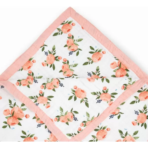 imageLittle Unicorn  Watercolor Roses Cotton Muslin Quilt Blanket  100 Cotton  Super Soft  Babies and Toddlers  Large 47 x 47  Machine Washable60 x 72 Watercolor Roses