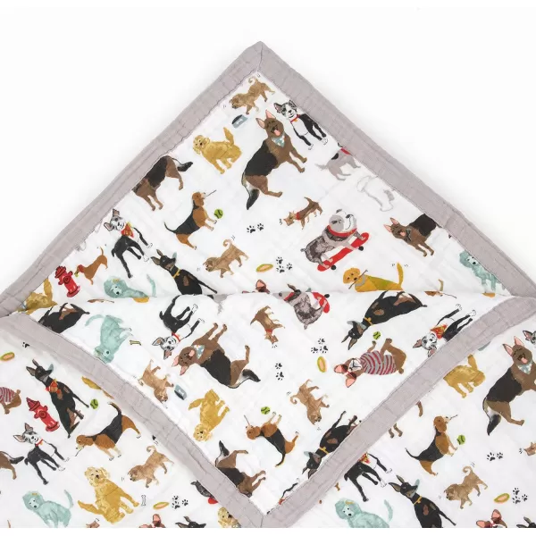imageLittle Unicorn  Watercolor Roses Cotton Muslin Quilt Blanket  100 Cotton  Super Soft  Babies and Toddlers  Large 47 x 47  Machine Washable60 x 72 Woof