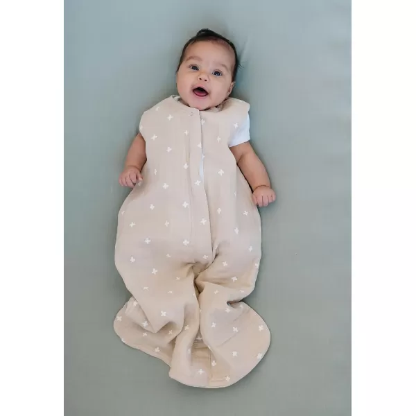 imageLittle Unicorn  Watercolor Roses Cotton Muslin Sleep Bag  100 Cotton  Super Soft and Lightweight  Baby  Size XLarge 1824 Months  Machine Washable  11 TOGLarge Taupe Cross