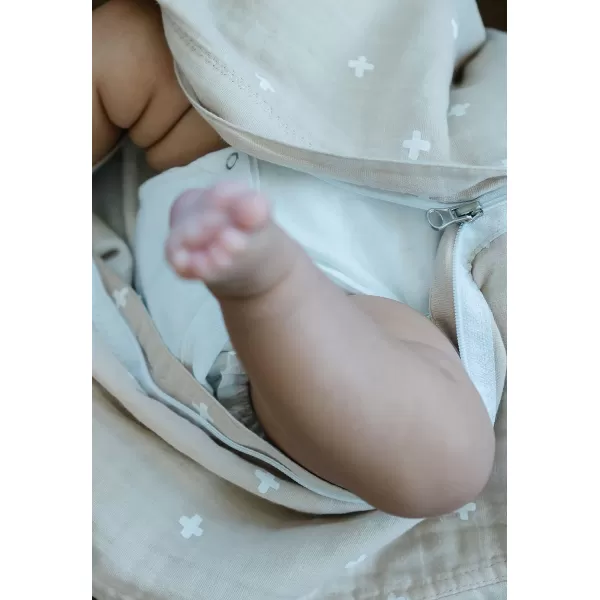 imageLittle Unicorn  Watercolor Roses Cotton Muslin Sleep Bag  100 Cotton  Super Soft and Lightweight  Baby  Size XLarge 1824 Months  Machine Washable  11 TOGSmall Taupe Cross