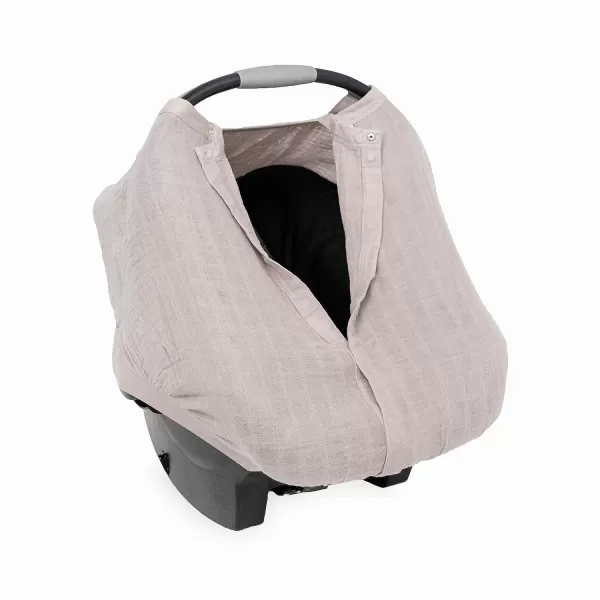 imageLittle Unicorn 100 Cotton Muslin Car Seat Canopy  Super Soft Lightweight Cover with Window  Breathable  Magnetic Closure  Baby and Infant  Machine Washable  Shower Gift  Dino FriendsPorpoise