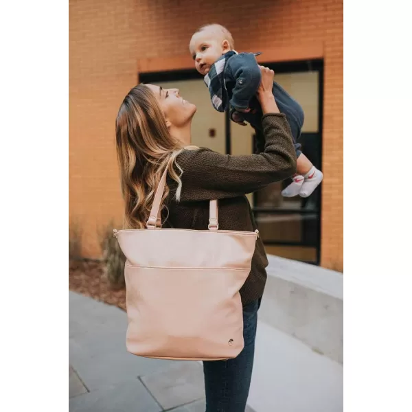 imageLittle Unicorn Citywalk Tote  Diaper Work Travel Bag  Premium Vegan LeatherBlush