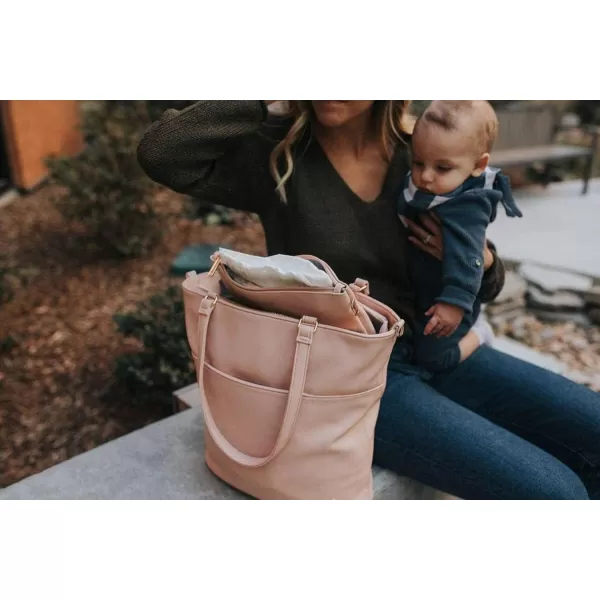 imageLittle Unicorn Citywalk Tote  Diaper Work Travel Bag  Premium Vegan LeatherBlush