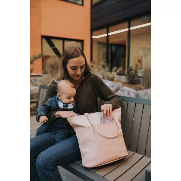 imageLittle Unicorn Citywalk Tote  Diaper Work Travel Bag  Premium Vegan LeatherBlush