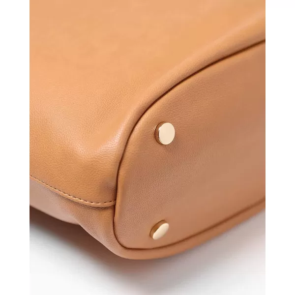 imageLittle Unicorn Citywalk Tote  Diaper Work Travel Bag  Premium Vegan LeatherCognac