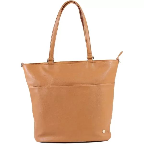 imageLittle Unicorn Citywalk Tote  Diaper Work Travel Bag  Premium Vegan LeatherCognac