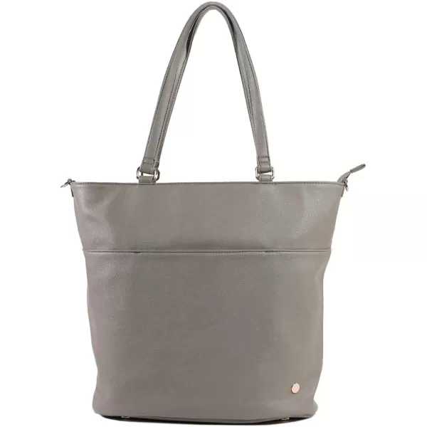 imageLittle Unicorn Citywalk Tote  Diaper Work Travel Bag  Premium Vegan LeatherGrey Umber