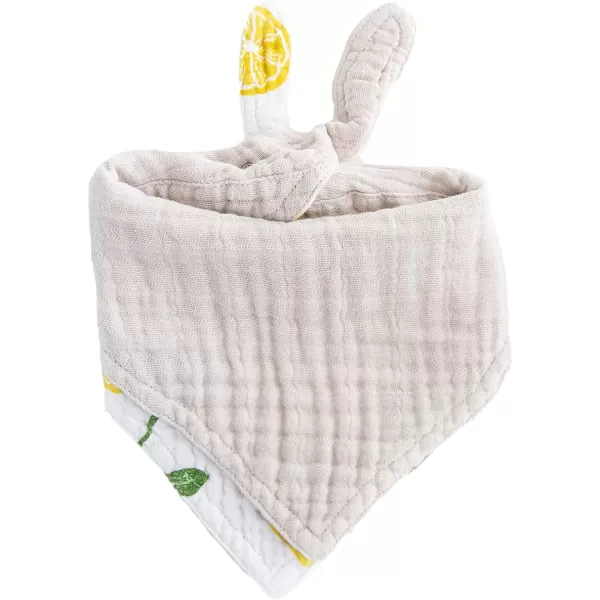 imageLittle Unicorn Cotton Muslin Reversible Bandana Bib 2 PackLemondrop