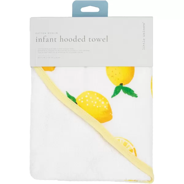 imageLittle Unicorn Cotton Muslin amp Terry Infant Hooded Bath Towel  100 Cotton Muslin amp Terry  Extra Soft and Absorbent  Newborn Baby  Unisex  30 x 30  Dino FriendsLemon