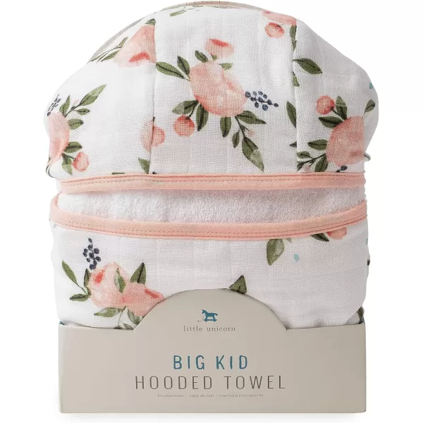 imageLittle Unicorn Large Cotton Hooded Towel  100 Cotton  42 Tall x 47 Wide  Printed Pockets  Absorbent amp Plush Feel  for 25 Year Olds  Machine Washable  Playful Designs  Unisex Grey StripeWatercolor Roses
