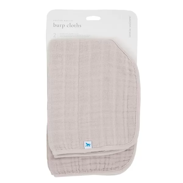 imageLittle Unicorn Single Cotton Muslin Burp Cloths  100 Cotton  MultiLayer  Ultra Absorbent amp Soft  Ergonomic Design  Burping Newborn Baby  Reversible  Large 21x14Porpoise 2 Pack
