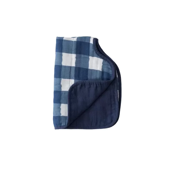 imageLittle Unicorn Single Cotton Muslin Burp Cloths  100 Cotton  MultiLayer  Ultra Absorbent amp Soft  Ergonomic Design  Burping Newborn Baby  Reversible  Large 21x14Jack Plaid Single