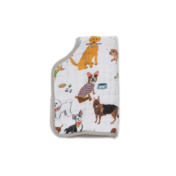 imageLittle Unicorn Single Cotton Muslin Burp Cloths  100 Cotton  MultiLayer  Ultra Absorbent amp Soft  Ergonomic Design  Burping Newborn Baby  Reversible  Large 21x14Woof Single