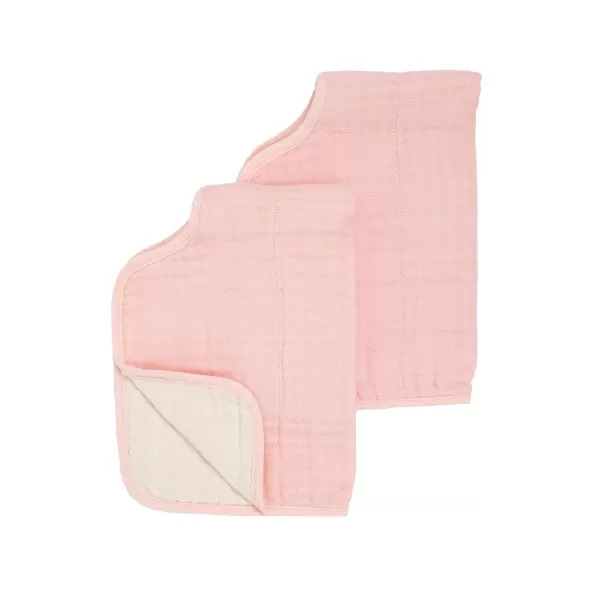imageLittle Unicorn Single Cotton Muslin Burp Cloths  100 Cotton  MultiLayer  Ultra Absorbent amp Soft  Ergonomic Design  Burping Newborn Baby  Reversible  Large 21x14Rose Petal 2 Pack