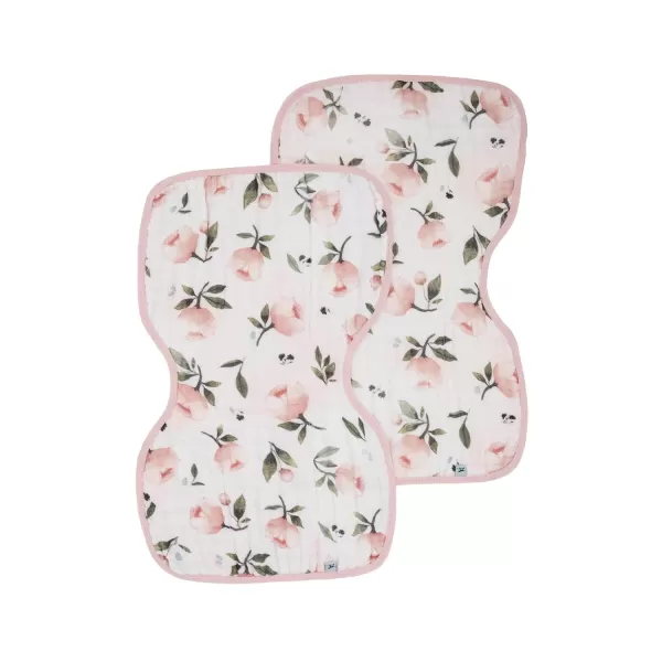 imageLittle Unicorn Single Cotton Muslin Burp Cloths  100 Cotton  MultiLayer  Ultra Absorbent amp Soft  Ergonomic Design  Burping Newborn Baby  Reversible  Large 21x14Watercolor Roses 2 Pack