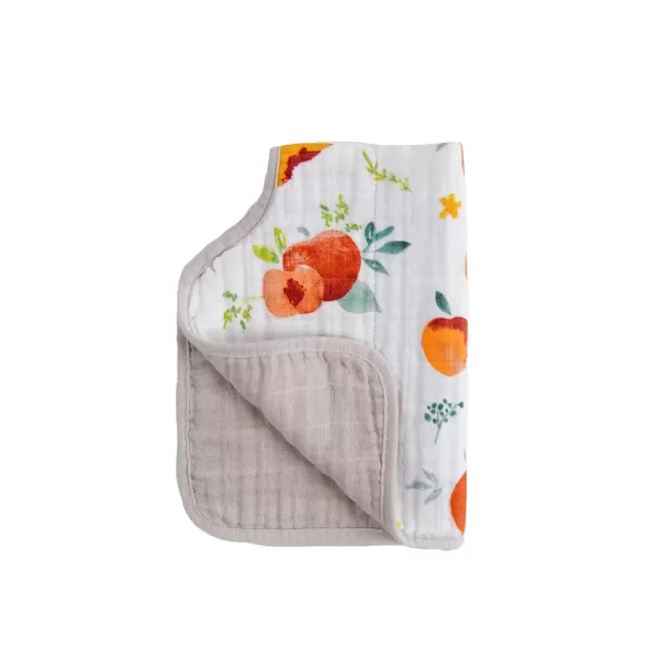 imageLittle Unicorn Single Cotton Muslin Burp Cloths  100 Cotton  MultiLayer  Ultra Absorbent amp Soft  Ergonomic Design  Burping Newborn Baby  Reversible  Large 21x14Georgia Peach Single