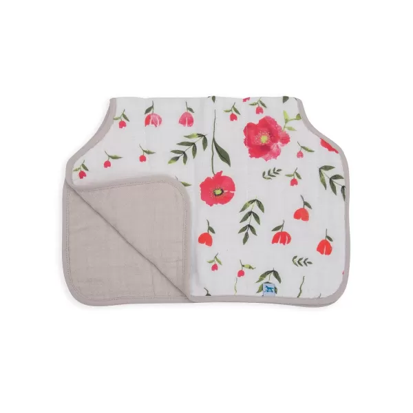 imageLittle Unicorn Single Cotton Muslin Burp Cloths  100 Cotton  MultiLayer  Ultra Absorbent amp Soft  Ergonomic Design  Burping Newborn Baby  Reversible  Large 21x14Summer Poppy Single