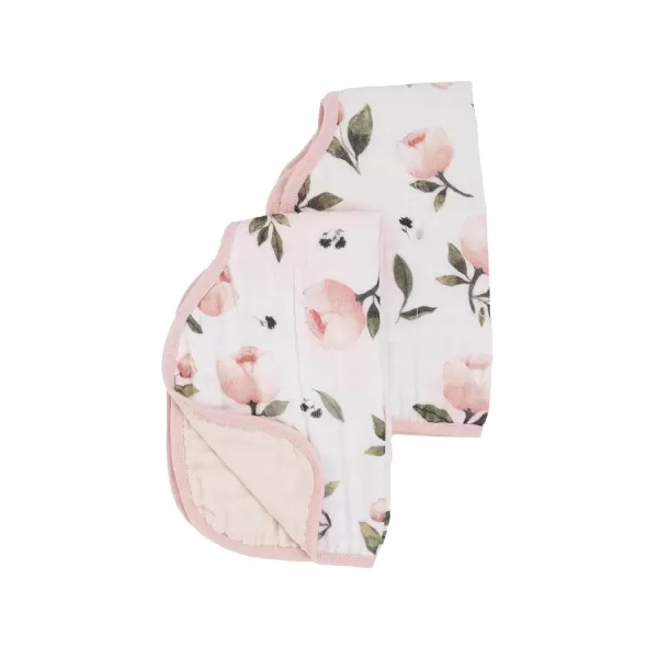 imageLittle Unicorn Single Cotton Muslin Burp Cloths  100 Cotton  MultiLayer  Ultra Absorbent amp Soft  Ergonomic Design  Burping Newborn Baby  Reversible  Large 21x14Watercolor Roses 2 Pack
