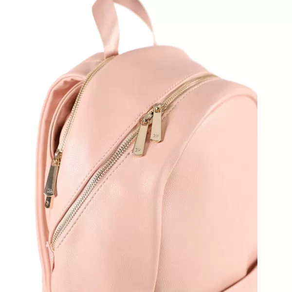 imageLittle Unicorn Skyline Backpack  Diaper Work Travel Bag with Changing Pad  Premium Vegan Leather  Lightweight amp Durable Design  5 Interior Pockets  Easily Wipes Clean Grey UmberBlush