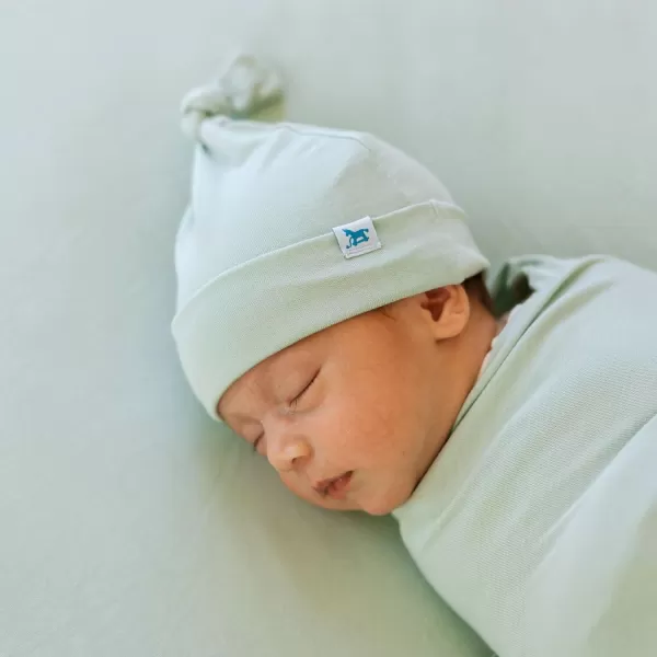 imageLittle Unicorn Stretch Knit Hat  Baby Beanie  Newborn Infant Cap  Super Soft and Cute  Age 04 MonthsFrost Green