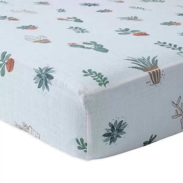 imageLittle Unicorn Taupe Cross Fitted Crib Sheet  100 Cotton Muslin  Super Soft  Sized for Standard Baby Crib amp Toddler Mattress  Machine Washable  52 x 28 x 9Prickle Pots