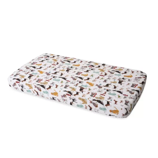 imageLittle Unicorn Taupe Cross Fitted Crib Sheet  100 Cotton Muslin  Super Soft  Sized for Standard Baby Crib amp Toddler Mattress  Machine Washable  52 x 28 x 9Woof