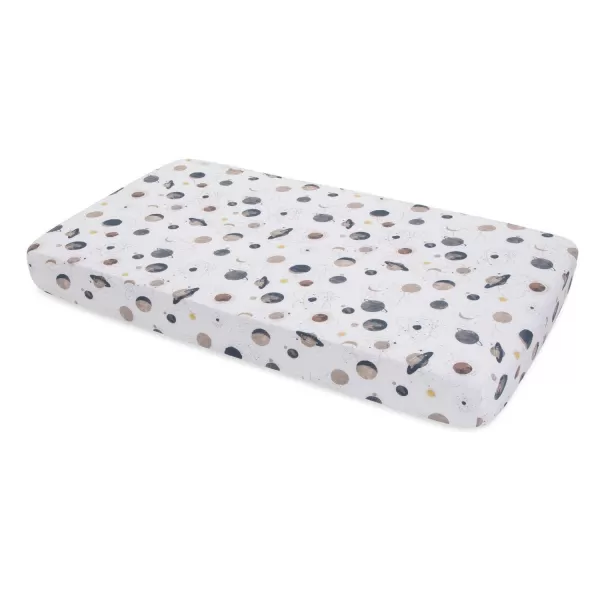 imageLittle Unicorn Taupe Cross Fitted Crib Sheet  100 Cotton Muslin  Super Soft  Sized for Standard Baby Crib amp Toddler Mattress  Machine Washable  52 x 28 x 9Planetary