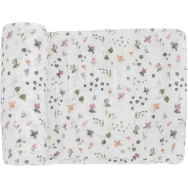 imageLittle Unicorn  Charcoal Hedgehog Cotton Muslin Swaddle Blanket Set  Set of 2  100 Cotton  Super Soft  Newborns and Infants  Large 47 x 47  Machine WashableGarden Bees Set of 1