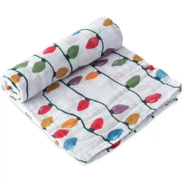 imageLittle Unicorn  Charcoal Hedgehog Cotton Muslin Swaddle Blanket Set  Set of 2  100 Cotton  Super Soft  Newborns and Infants  Large 47 x 47  Machine WashableChristmas Bulbs Set of 1