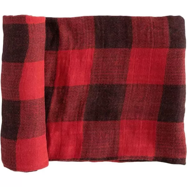 imageLittle Unicorn  Charcoal Hedgehog Cotton Muslin Swaddle Blanket Set  Set of 2  100 Cotton  Super Soft  Newborns and Infants  Large 47 x 47  Machine WashableRed Plaid Set of 1