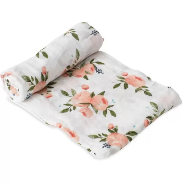 imageLittle Unicorn  Charcoal Hedgehog Cotton Muslin Swaddle Blanket Set  Set of 2  100 Cotton  Super Soft  Newborns and Infants  Large 47 x 47  Machine WashableWatercolor Roses Set of 1