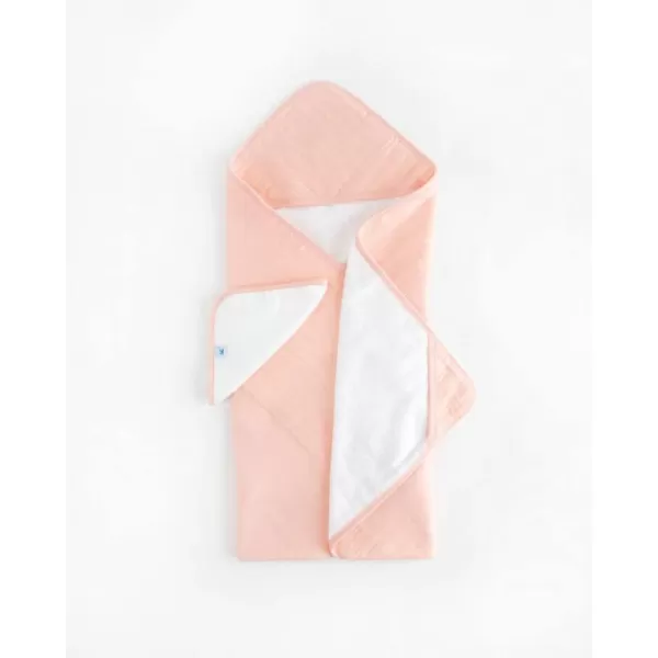 imageLittle Unicorn  Premium Quality 100 Cotton Hooded Towel amp Wash Cloth with Cozy Hood and Pockets  UltraSoft Terry Cloth in The Lining  03 Years 30x30 Gift Box Forest FriendsRose Petal