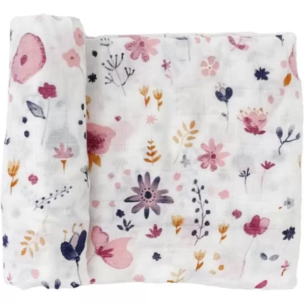 imageLittle Unicorn  Safari Social Deluxe Swaddle Set  Set of 2  100 Rayon Muslin from Bamboo  Super Soft  Newborns and Infants  Large 47 x 47  Machine WashableFairy Gardens Single