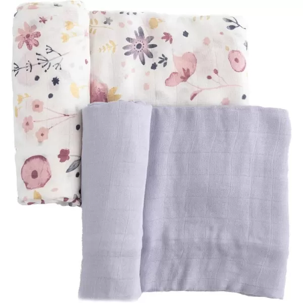 imageLittle Unicorn  Safari Social Deluxe Swaddle Set  Set of 2  100 Rayon Muslin from Bamboo  Super Soft  Newborns and Infants  Large 47 x 47  Machine WashableFairy Garden 2 Set of 2